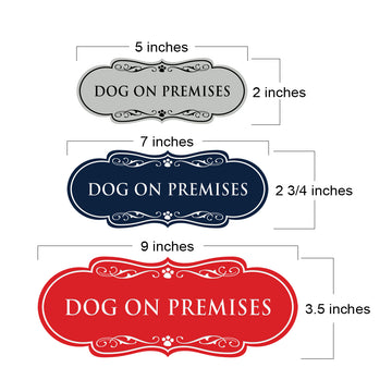 Designer Paws, Dog On Premises Wall or Door Sign